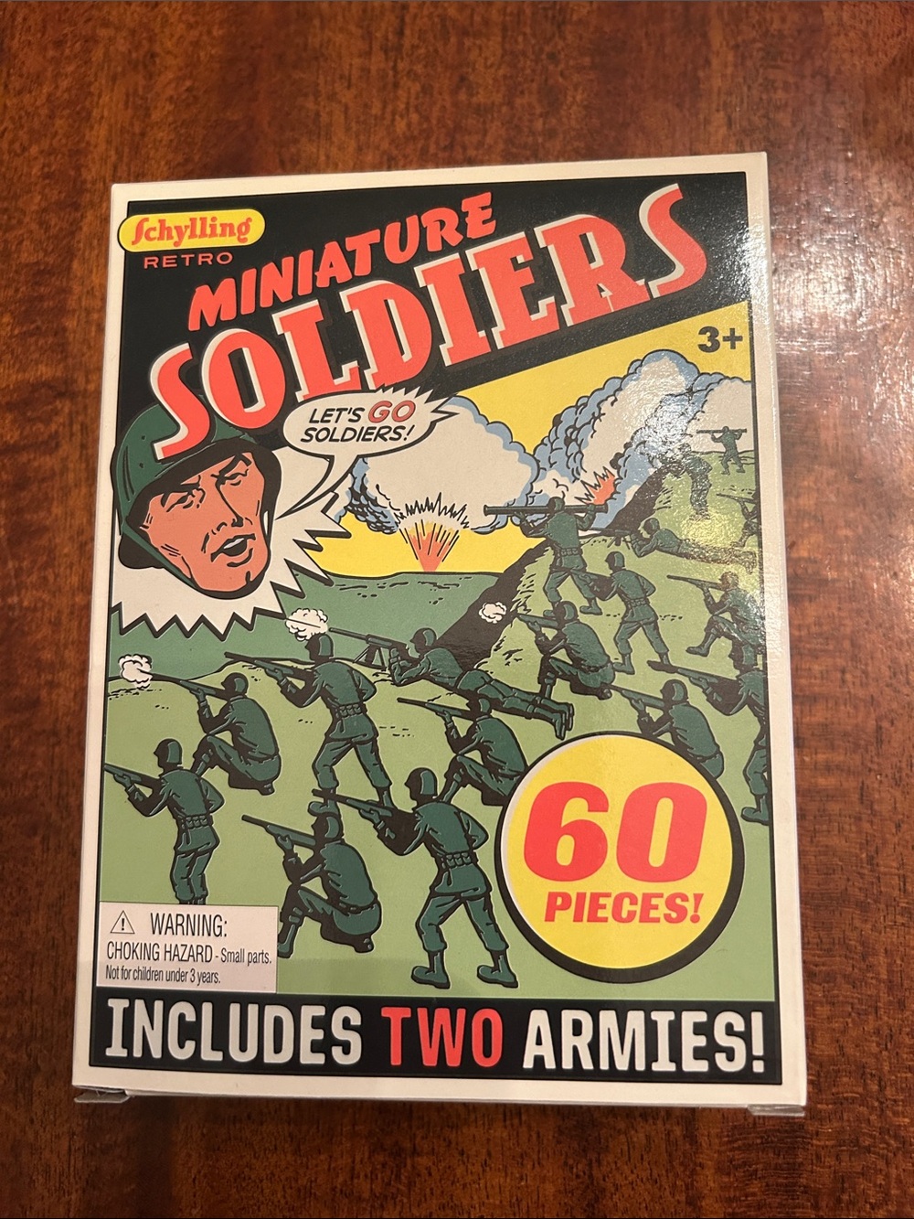 Toy Soldiers by Schylling- New in Box- 60 pieces- includes 2 Armies